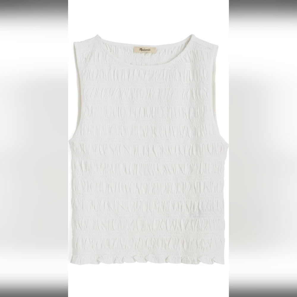 Madewell Smocked Tank Top - Picture 3 of 6